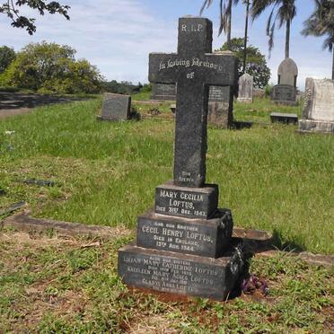 LOFTUS Mary Cecilia -1943 :: LOFTUS Cecil Henry -1944 :: LOFTUS Lilian Mary Catherine -1970