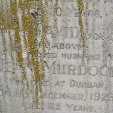 MURDOCH Mary -1918 :: MURDOCH David -1925 :: MURDOCH William -1931