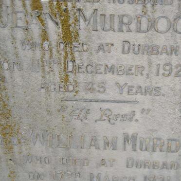 MURDOCH Mary -1918 :: MURDOCH David -1925 :: MURDOCH William -1931