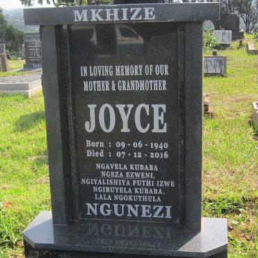 MKHIZE Joyce 1940-2016