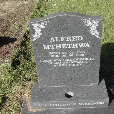 MTHETHWA Alfred 1925-1996