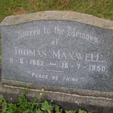 MAXWELL Thomas 1862-1950
