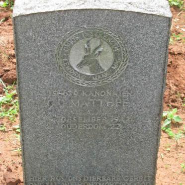 MATTHEE G.J. -1942