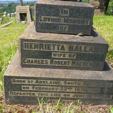 MACKENZIE Henrietta Ballans 1876-1928