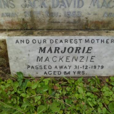 MACKENZIE Collins Jack David -1953 & Marjorie -1979 :: MACKENZIE Barbara Marjorie -1951