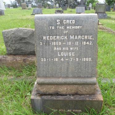 MARGRIE Frederick 1869-1942 &amp; Louise 1884-1960 :: WATSON James 1883-1967