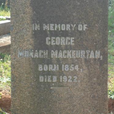 MACKEURTAN George Monach 1854-1922 