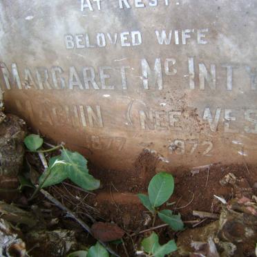 MACHIN James -1940 &amp; Margaret McIntyre WEST 1877-1972