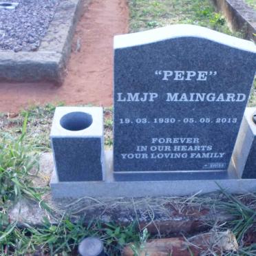 MAINGARD Louis M.J.P. 1930-2013 