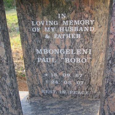 MAWENI Mbongeleni Paul 1967-2007