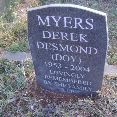 MYERS Derek Desmond 1953-2004
