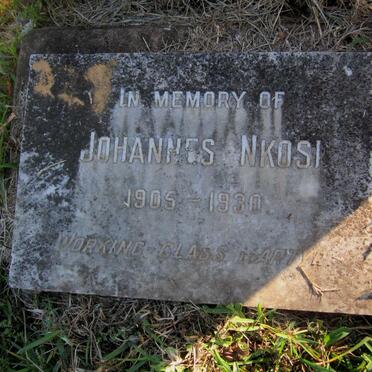 NKOSI Johannes 1905-1930