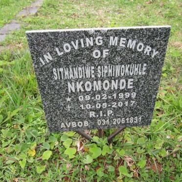 NKOMONDE Sithadiwe Siphiwokuhle 1999-2017