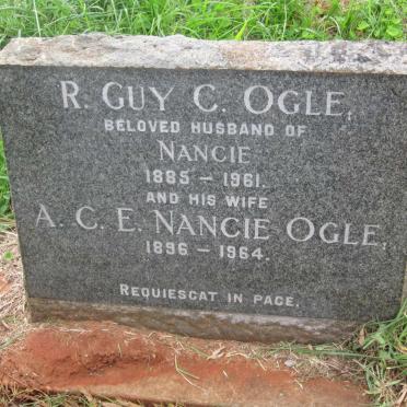OGLE R.Guy C. 1885-1961 &amp; A.C.E. Nancie 1896-1964