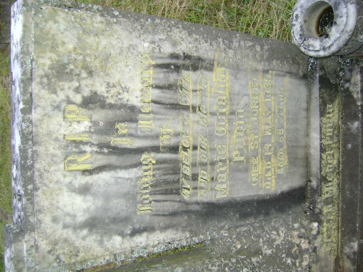 PUGIN Joseph Michel -1953 & Marie Octavia nee ST. JORRE -1939