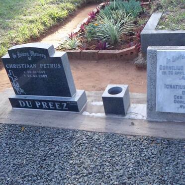 PREEZ Ignatius Petrus, du 1856-1974 :: DU PREEZ Cornelius Johannes 1943-1960 :: DU PREEZ Christiaan Petrus 1942-2002