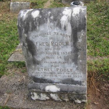 POOLE Fred -1936 &amp; Ethel -1938