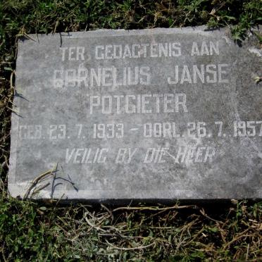 POTGIETER Cornelius Janse 1933-1957