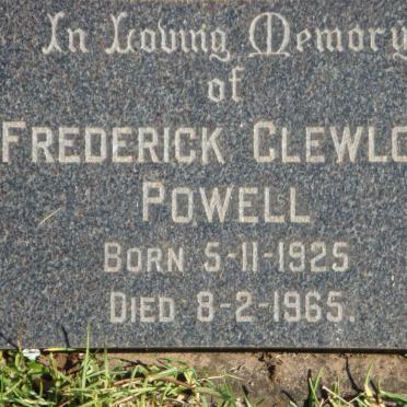 POWELL Frederick Clewlow 1925-1965