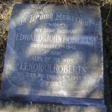 ROBERTS Edward John -1942 &amp; Lenorah -1949