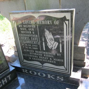 ROOKS Cheryl Faye nee ULLBRECHT 1953-2009 :: ULLBRICHT John Godfrey 1929-1979 & Esther Alettie 1925-1984