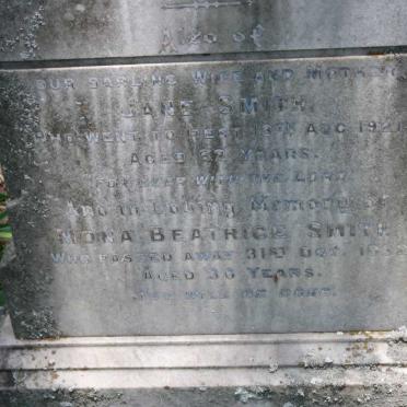 SMITH John McRae -1918 :: SMITH Jane -1921 :: SMITH Mona Beatrice -1932 