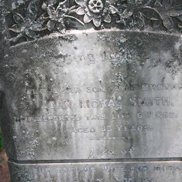 SMITH John McRae -1918 :: SMITH Jane -1921 :: SMITH Mona Beatrice -1932