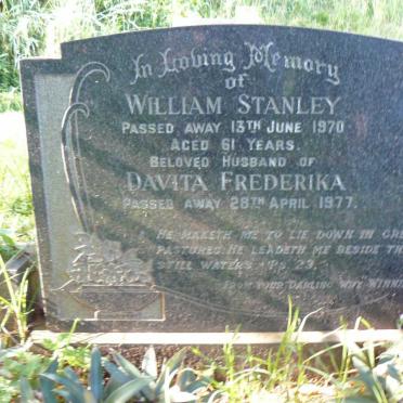 SHERRIFFS William Stanley -1970 &amp; Davita Frederika -1977