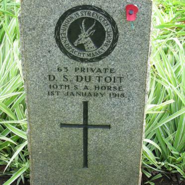 TOIT D.S., du -1918