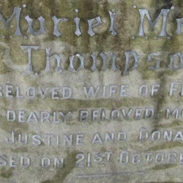 THOMPSON Muriel Mary -1958