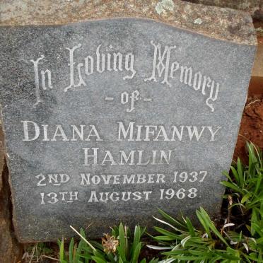 HAMLIN Diana Mifanwy 1937-1968