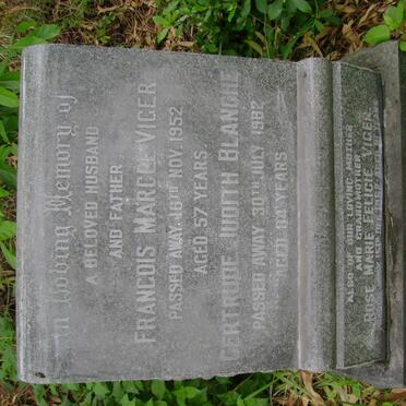 VIGER Francois Marcel -1952 &amp; Gertrude Judith Blanche -1982 :: VIGER Rose Marie Felicie -1962