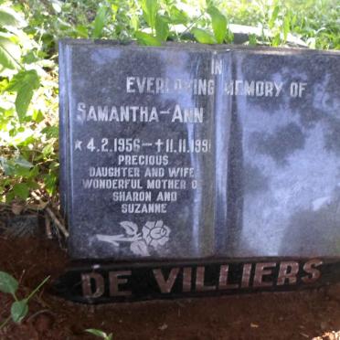 VILLIERS Samantha-Ann, de 1956-1991