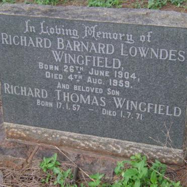 WINGFIELD Richard Barnard Lowndes 1904-1959 :: WINGFIELD Richard Thomas 1957-1971