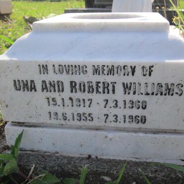 WILLIAMS Una Oscarine 1917-1960 :: WILLIAMS Robert Michael 1955-1960