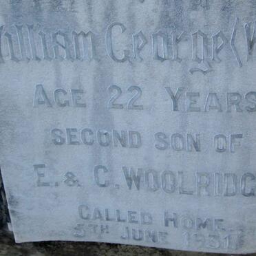 WOOLRIDGE William George -1931