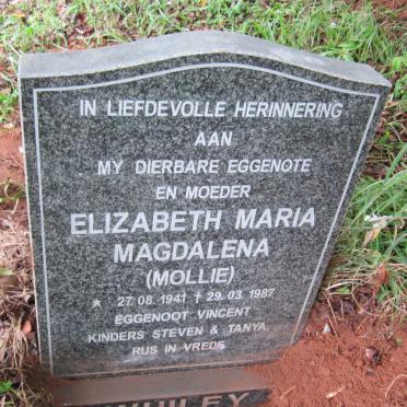 WHILEY Elizabeth Maria Magdalena 1941-1987