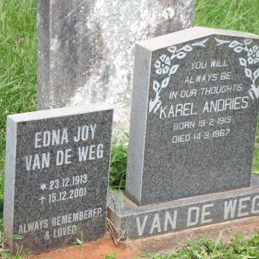WEG Karel Andries, van de 1913-1967 &amp; Edna Joy 1913-2001