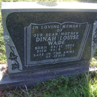 WADE Dinah Louise 1905-1972