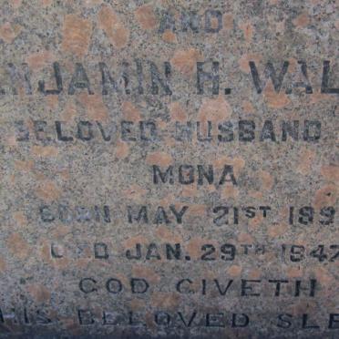WALKER Benjamin H. 1899-1947