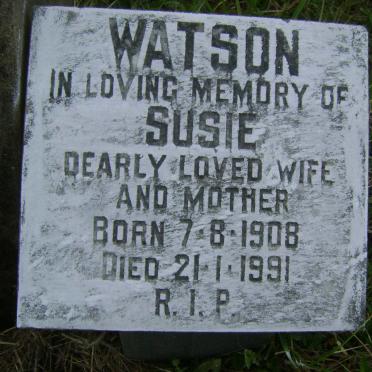 WATSON Susie 1908-1991