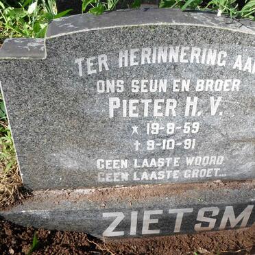 ZIETSMAN Pieter H.V. 1959-1991