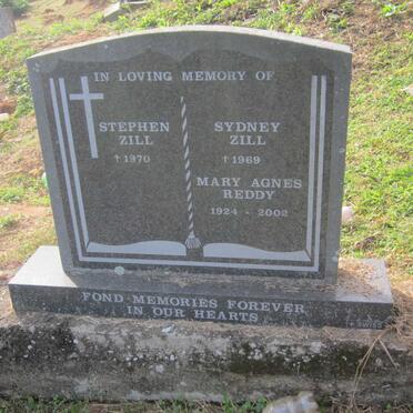 ZILL Stephen -1970 :: ZILL Sydney -1969 :: REDDY Mary Agnes 1924-2002