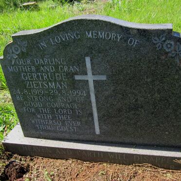 ZIETSMAN Gertrude 1919-1994