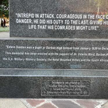 1. Edwin Swales Memorial