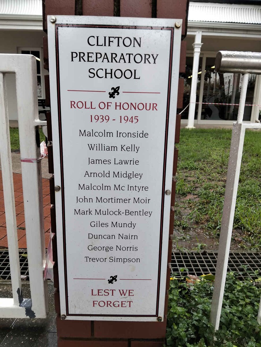 3. WWII Roll Honour - see names