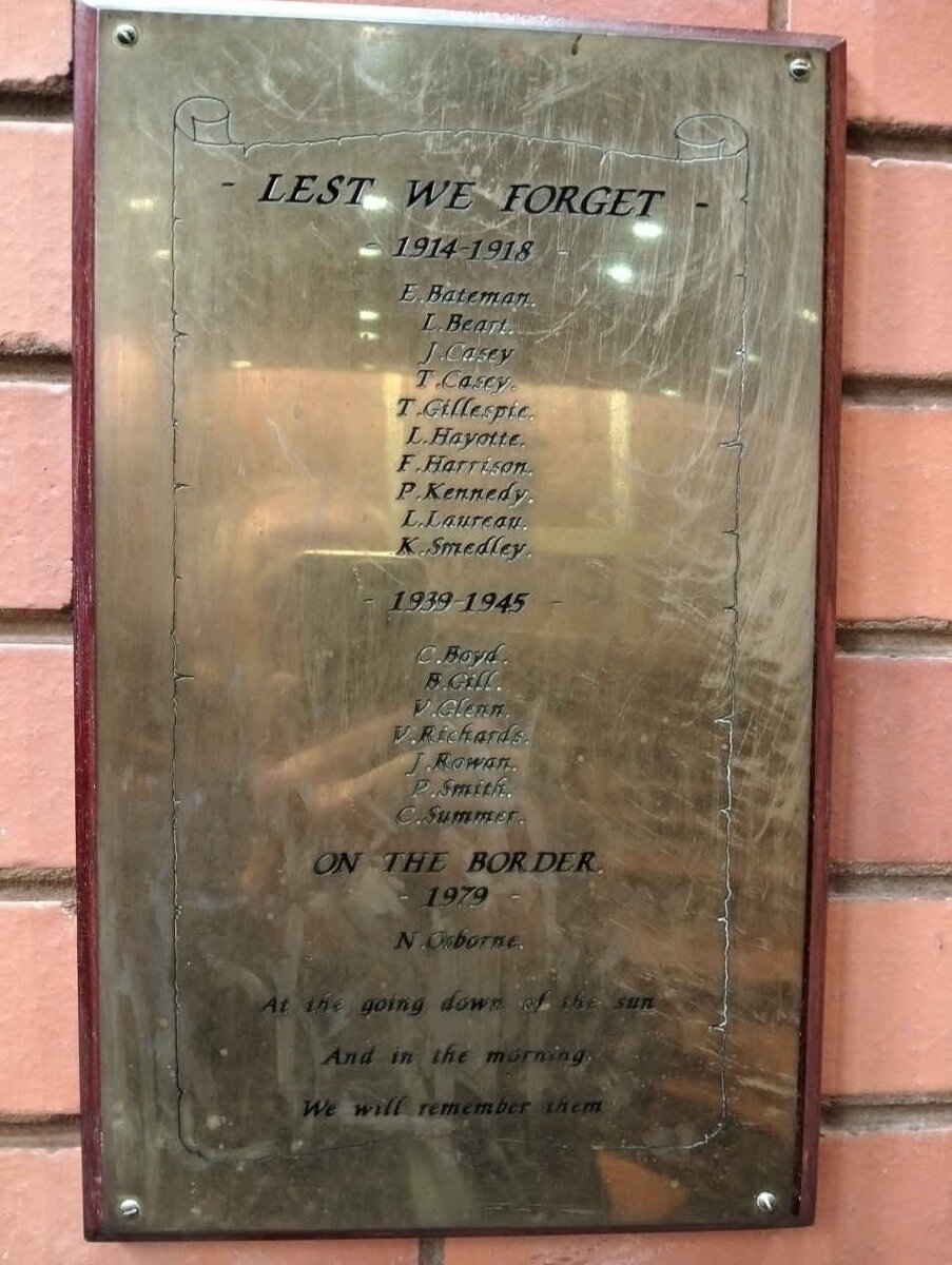 1. War memorial - WWI, WWII and Border War