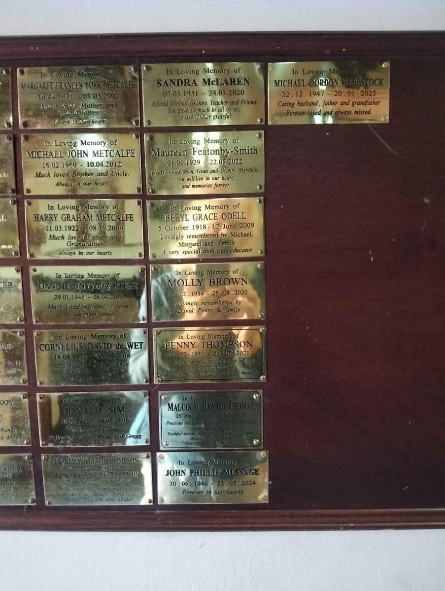 10. Memorial plaques