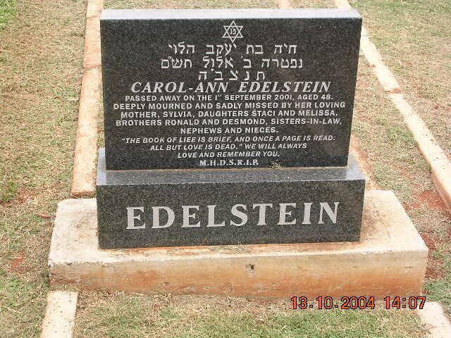 EDELSTEIN Carol Ann -2001