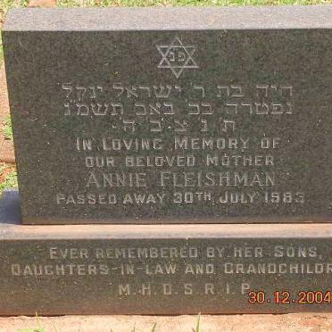 FLEISHMAN Annie -1983